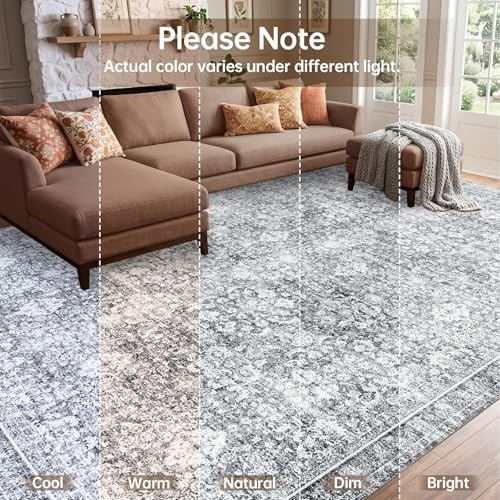 6x9 Area Rugs (Light Grey / 6' x 9' (Rectangular))