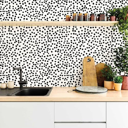 Peel and Stick Wallpaper Contact Paper Black and White Wall Paper