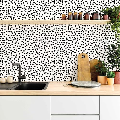 Peel and Stick Wallpaper Contact Paper Black and White Wall Paper