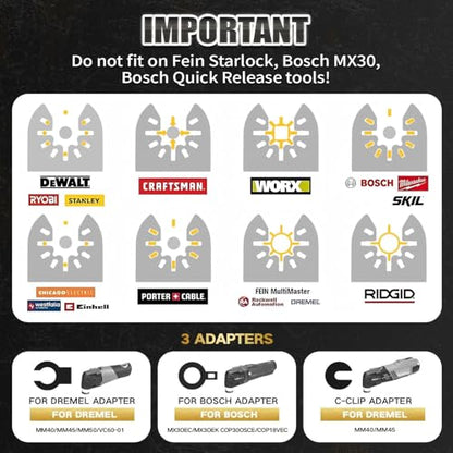 Titanium Oscillating Saw Blade Kit for Metal