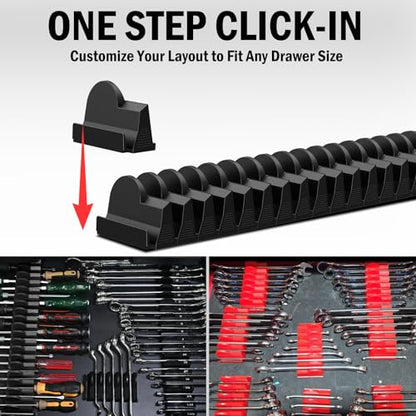 120 pcs Modular Wrench Organizers for Tool Box Drawer