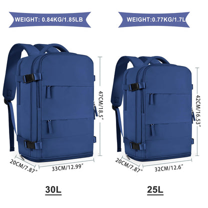Large Travel Backpack For Women Men (Royal Blue / 30 liters)