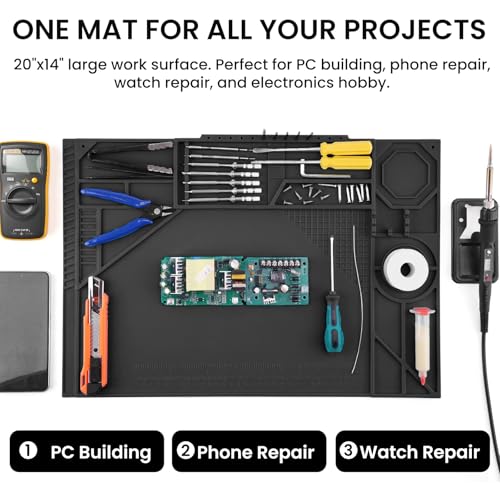 Silicone Soldering Mat with Soldering Stand