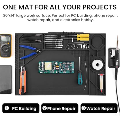 Silicone Soldering Mat with Soldering Stand