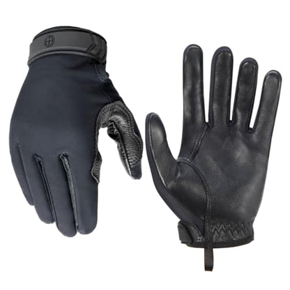Patrol Gloves Tactical Glove Mens Goatskin Palm Touchscreen Lightweight