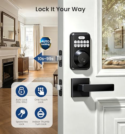 DK01 B Keyless Entry Deadbolt Lock with Handle Set