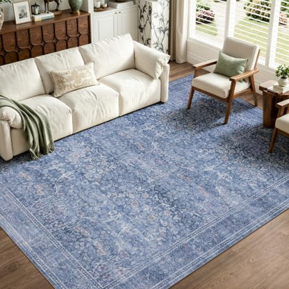 6x9 Area Rugs for Living Room (Dusk Blue / 6' x 9' (Rectangular))