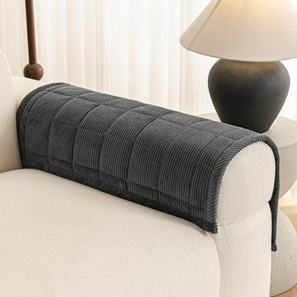 Couch Covers for Sectional Sofa (Dark Grey / 1PC/35"X35")