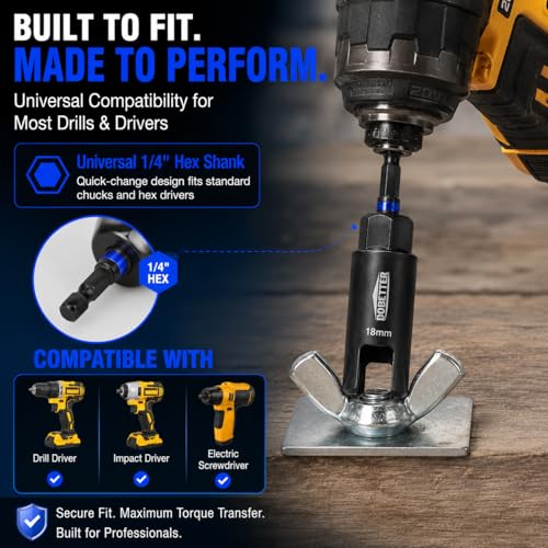86 PCS Magnetic Impact Nut Driver Set