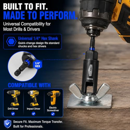 86 PCS Magnetic Impact Nut Driver Set