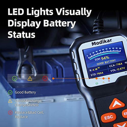 BT705 Car Battery Tester 6V 12V Load Tester