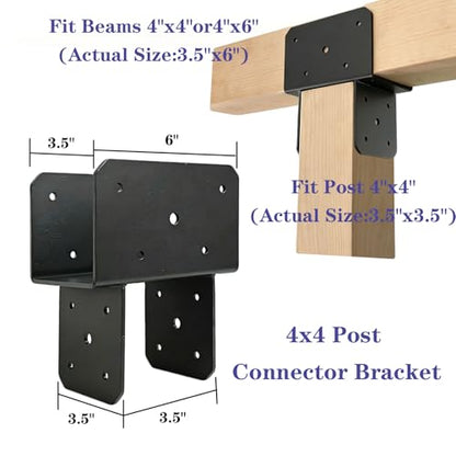 Post Anchor Connector Heavy Duty Post Caps Tie Bracket