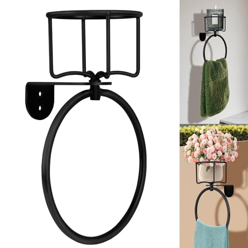 Towel Hook Bath Towel Ring with Shelf