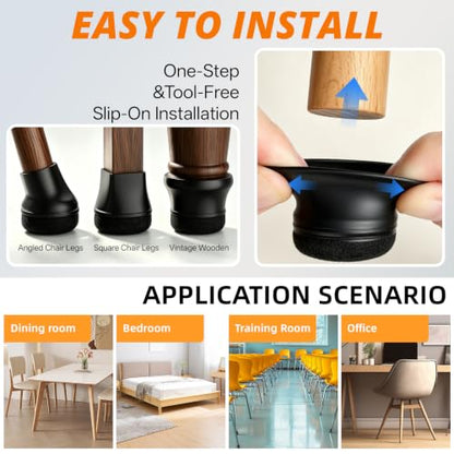 Chair Leg Floor Protectors for Hardwood Floors