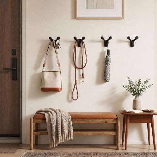 4PCS Pack Wall Hooks Coat Hooks Gold