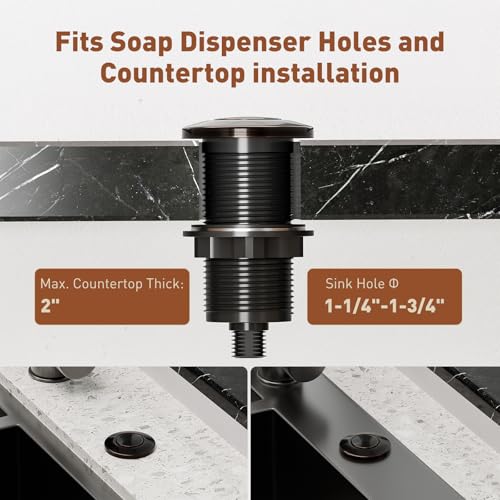 Garbage Disposal Air Switch Kit Dual Outlet (Oil Rubbed Bronze)