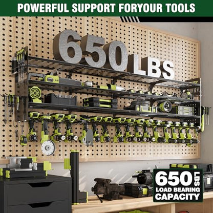 Large Power Tools Organizer Wall Mount