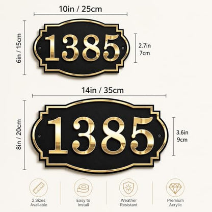 Acrylic Address Numbers Kit