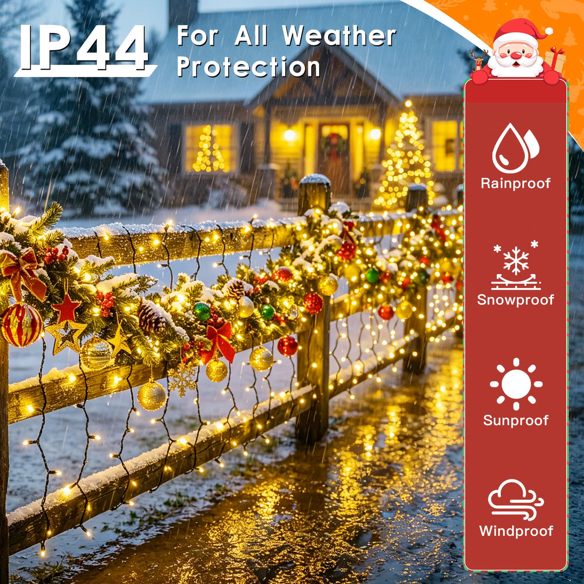 1500 LED Christmas Lights Outdoor 492 FT Warm White Remote and Plug (Warm White / 1500 LED)