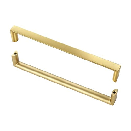 10 Pack Cabinet Pulls Brass Drawer Handles for Kitchen Cabinets