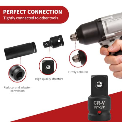 Impact Socket Adapter and Reducer Set