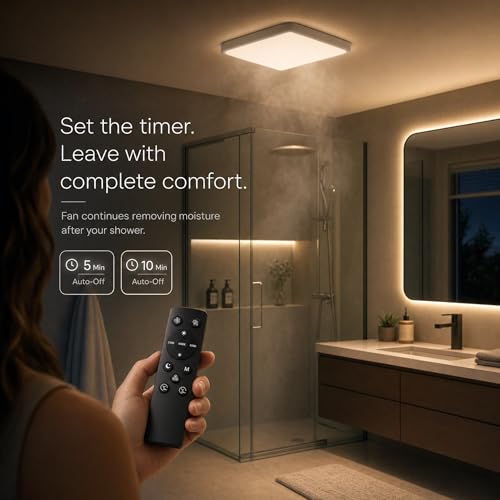 Bathroom Exhaust Fan with Light