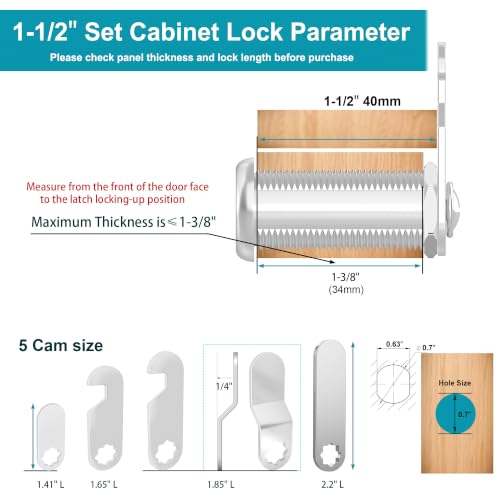 Cabinet Locks with Keys