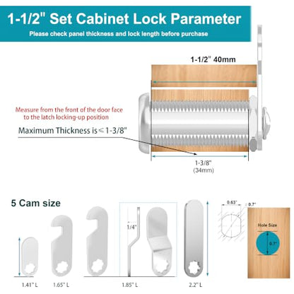 Cabinet Locks with Keys