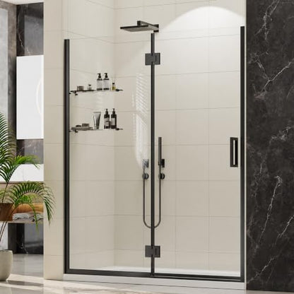 Pivot Shower Door 60x74 Matte Black