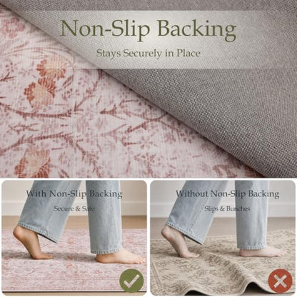 9x12 Area Rugs for Living Room (Blush Pink / 9' x 12' (Rectangular))