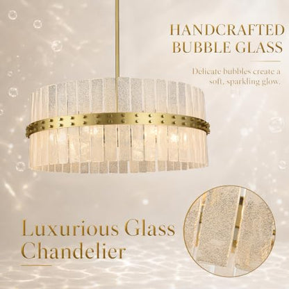 Handmade Bubble Glass Chandelier