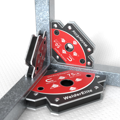 Welding Magnets 6 (25, 50, 75 Lb - Set of 2)