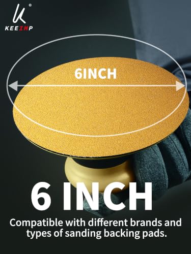 PSA Sanding Discs 6 Inch Adhesive Backed Sandpaper 100 Pack