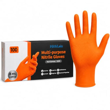 8 Mil Nitrile Disposable Gloves