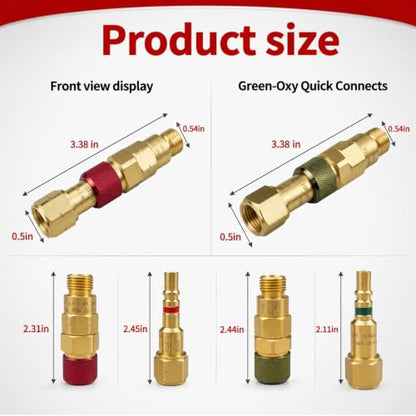 Oxy Acetylene Torch Quick Connects Fittings