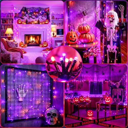Orange Purple Halloween Lights