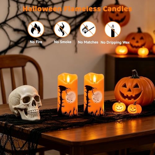 Fall Flameless Candles Set of 2