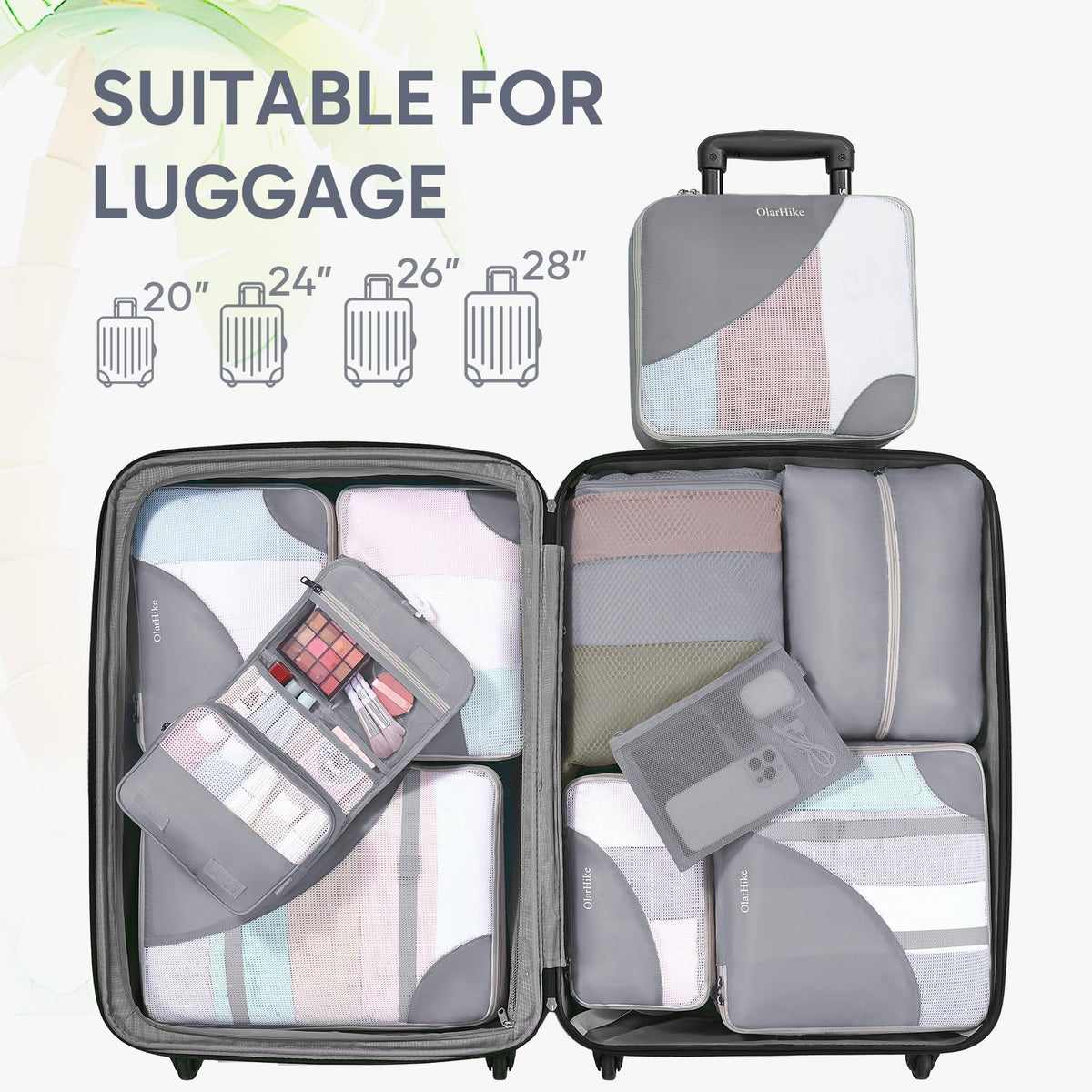 Packing Cubes for Travel (04 Gray)