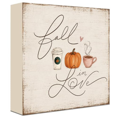 Fall Decorations for Home Wood Sign Fall Decor Shelf Decor
