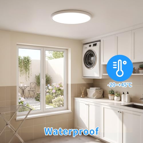 19.3 Inch LED Flush Mount Ceiling Light