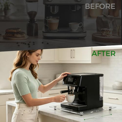 Acrylic Appliance Slider with Rubber Wheels