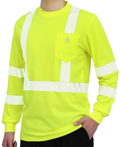 Non FR Men's High Visibility Shirts Reflective ANSI 107 Type R