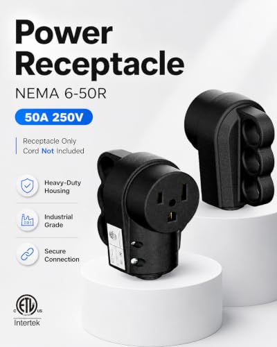 Nema 6 50R 50Amp 250V Female Welder Receptacle