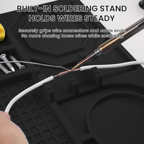 Silicone Soldering Mat with Soldering Stand