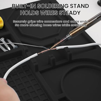 Silicone Soldering Mat with Soldering Stand