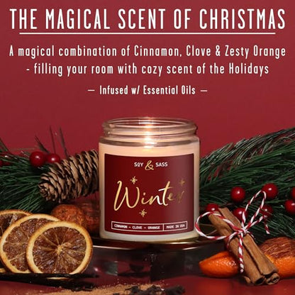 Winter Candle (Winter - Red)