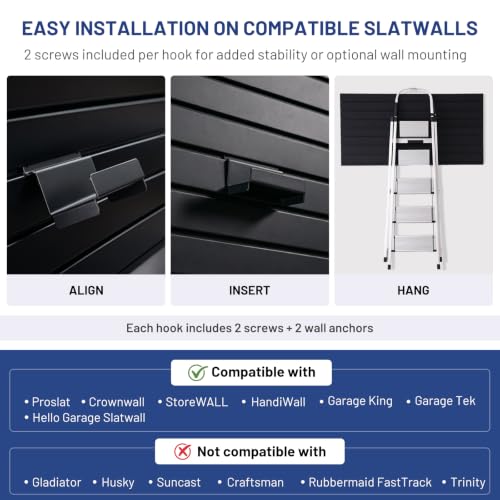 Slatwall Ladder Hooks