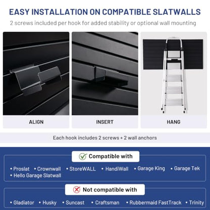 Slatwall Ladder Hooks