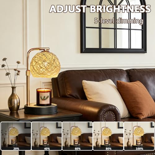2 Pack Smart Timer Wax Warmer Lamp (2700K/adjust brightness)