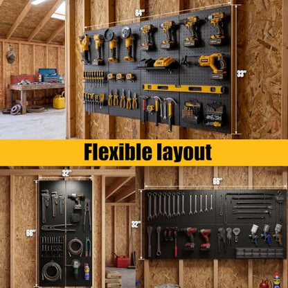 2 4 Pcs Metal Pegboard Panels